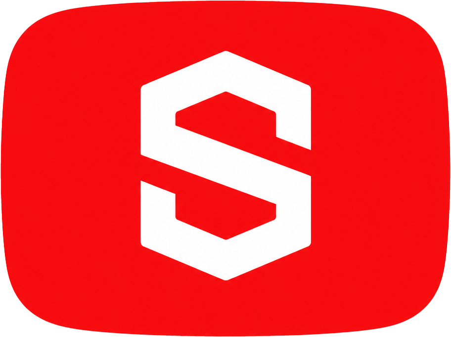 SBlock YouTube logo: a white S on a red rounded rectangle.